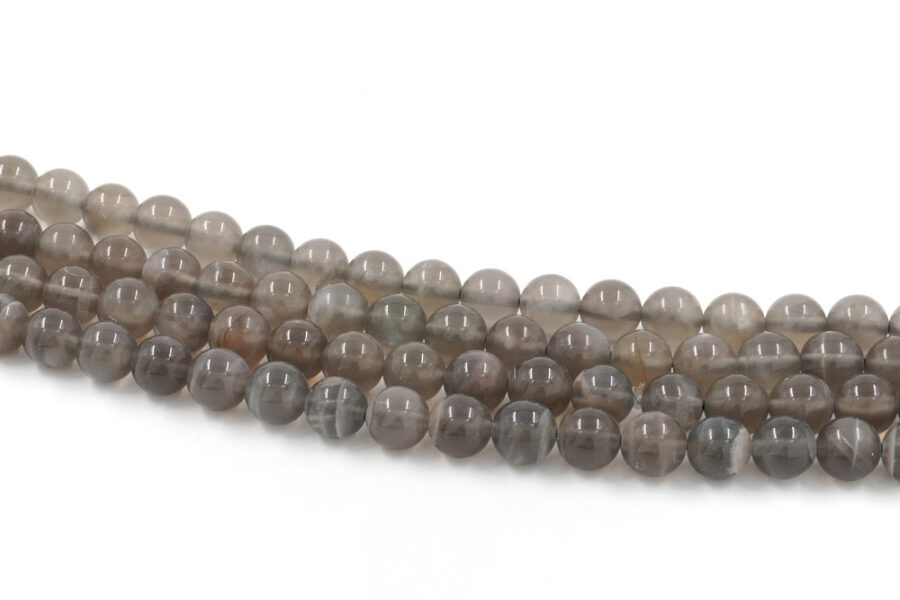Moonstone Grigia fili round 8mm
