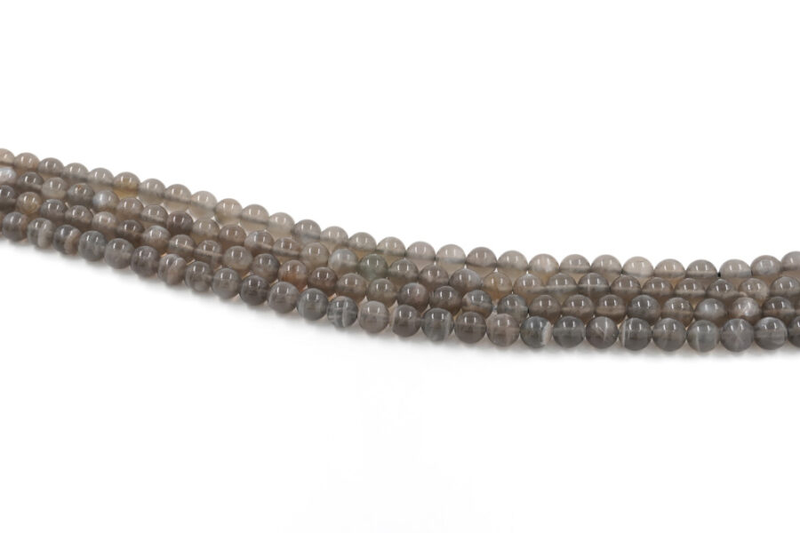 Moonstone Grigia fili round 8mm - immagine 2