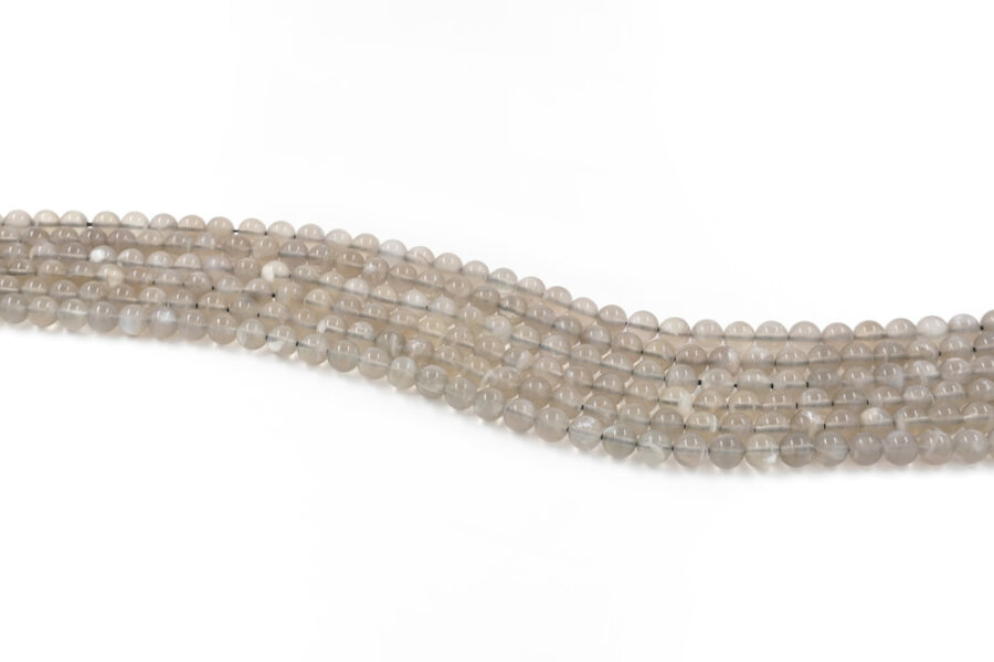 Moonstone Grigia fili round 8mm - immagine 2