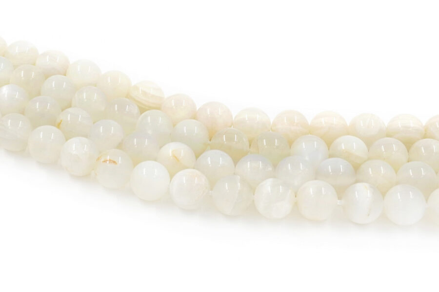 Moonstone Bianca fili round 14mm