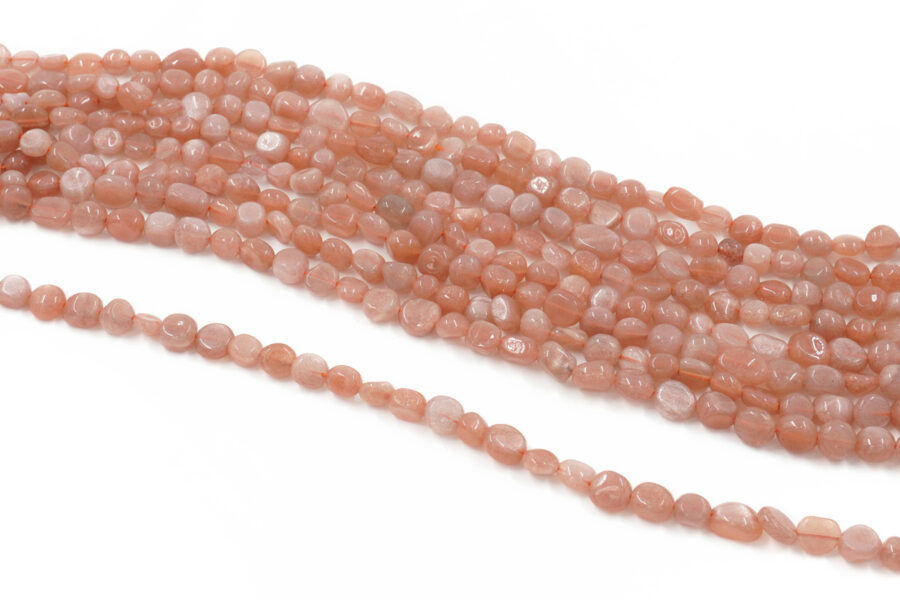 Moonstone rosa fili sassi 7x5mm