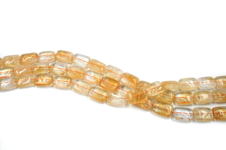 Qurazo Citrino fili rettangoli 18x13mm