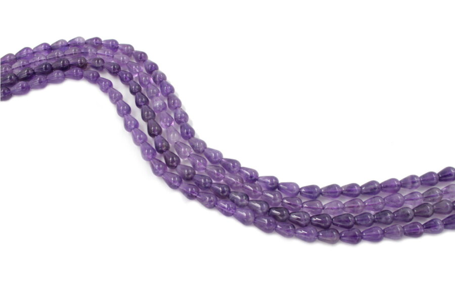 Ametista fili drop 10x7mm - Foro Passante - Qualità A