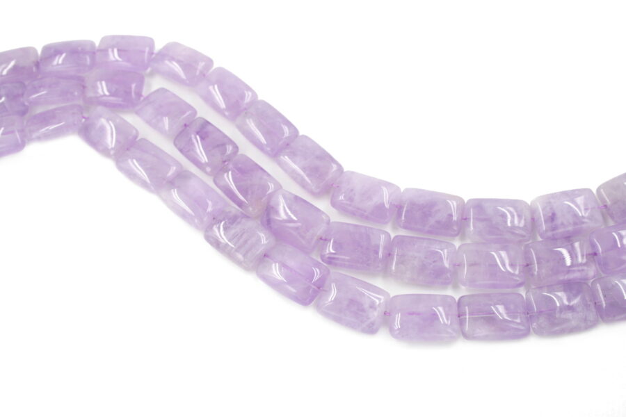Ametista lavanda fili rettangoli 18x13mm