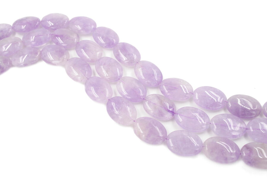 Ametista lavanda fili flat oval 25x18mm