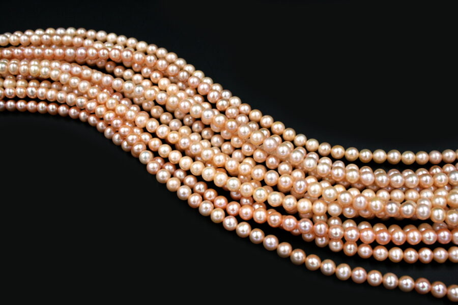 Perle d'acqua Dolce fili round 6-6½mm - Naturale - immagine 2
