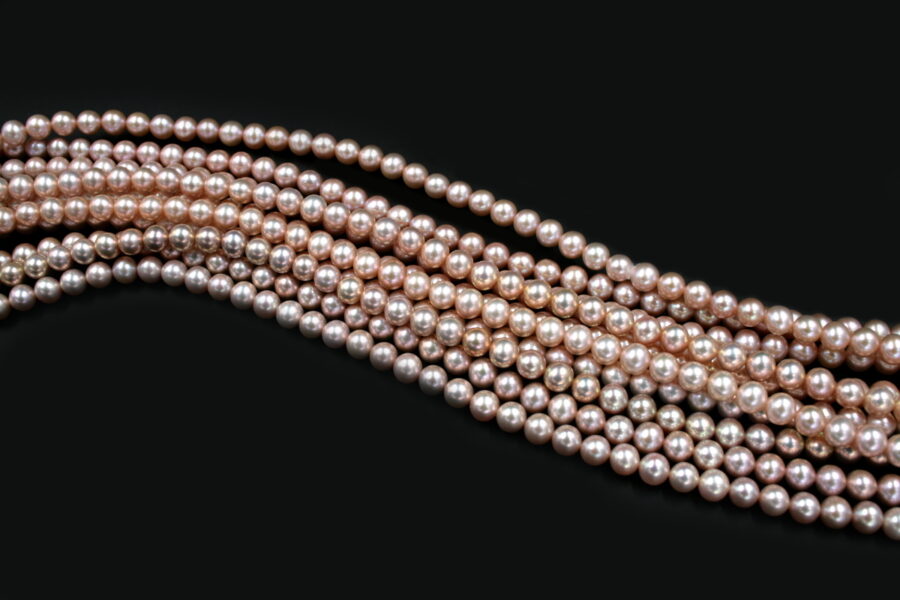 Perle d'acqua Dolce fili round 6-6½mm - Naturali - immagine 3