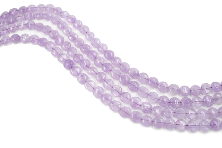 Ametista lavanda fili monete 10mm