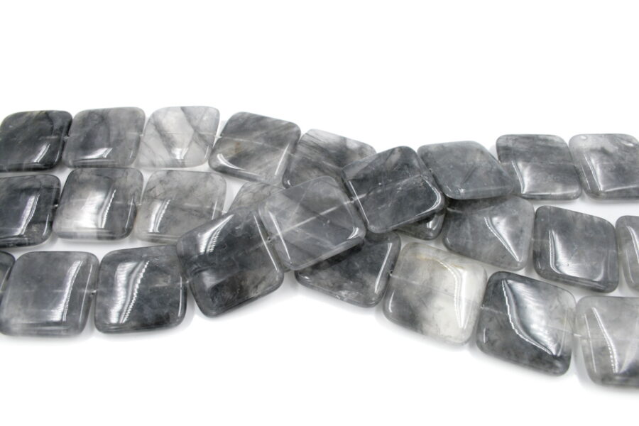 Cloudy quartz fili quadrati 35mm