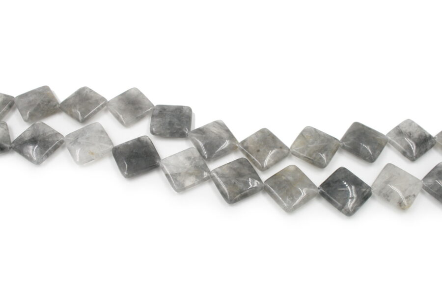 Cloudy quartz fili rombo 30mm - Foro ad Agnolo