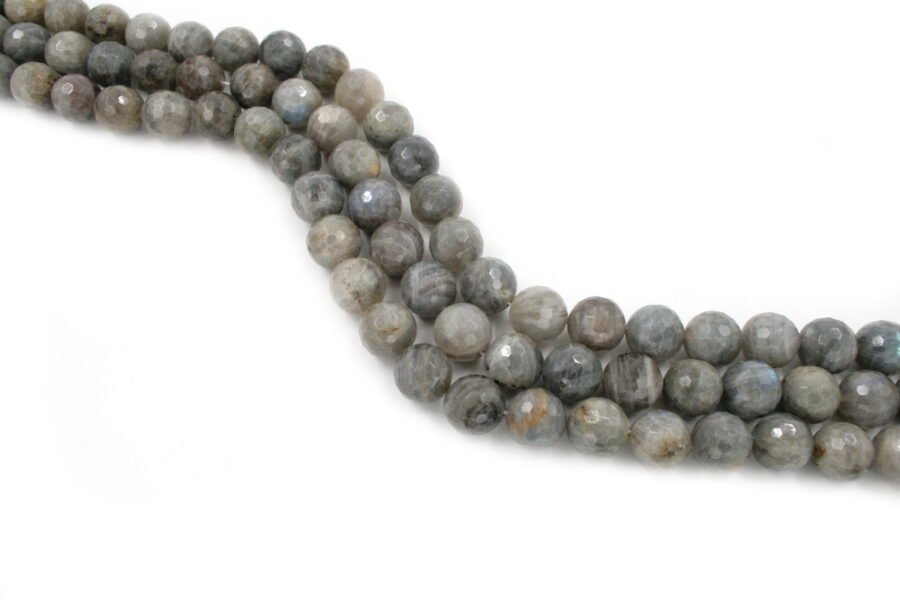 labradorite fili round sfaccettati 16mm