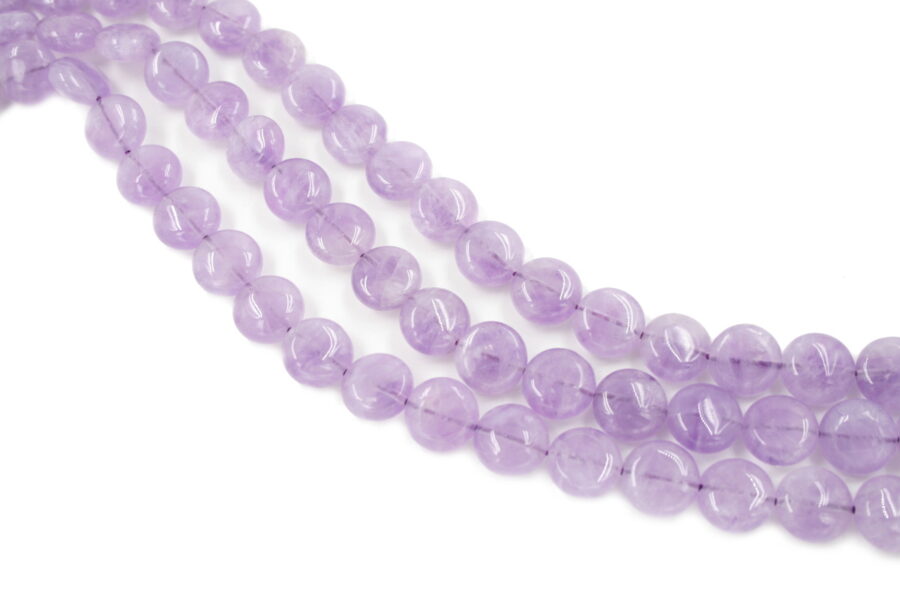 Ametista lavanda fili monete 12mm