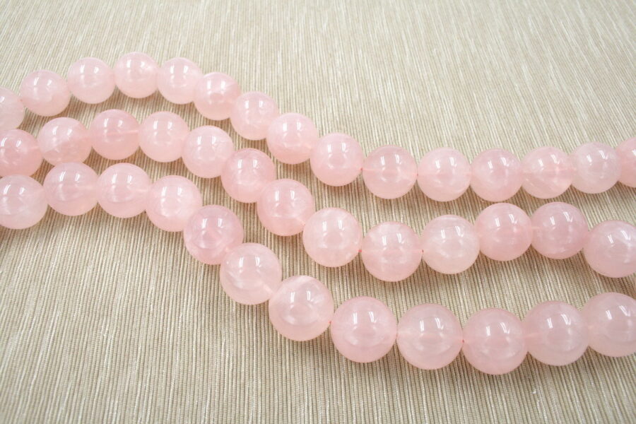 Quarzo rosa fili round 24mm