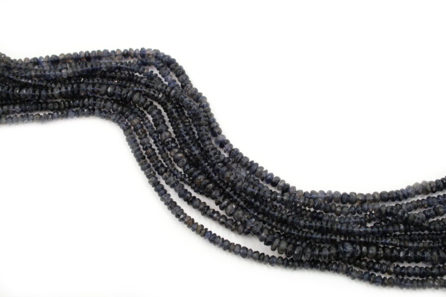 iolite fili rondelle sfaccettate