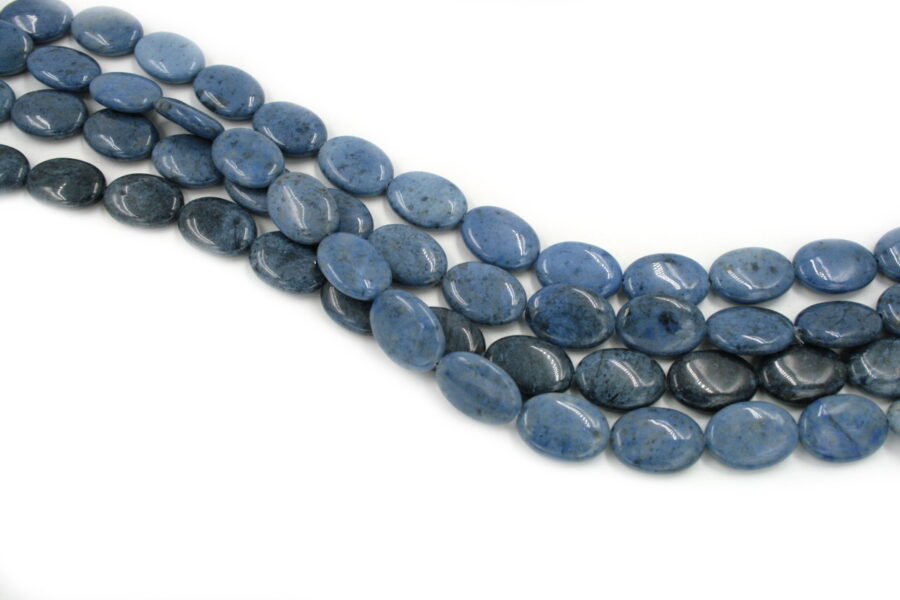 dumortierite fili flat oval 25x18mm