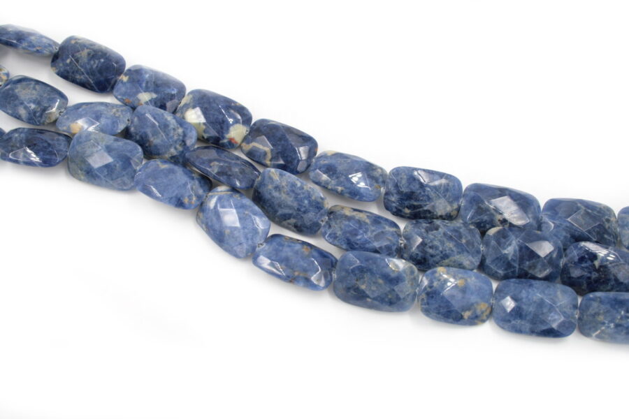 sodalite fili rettangoli sfaccettati 30x20x8mm