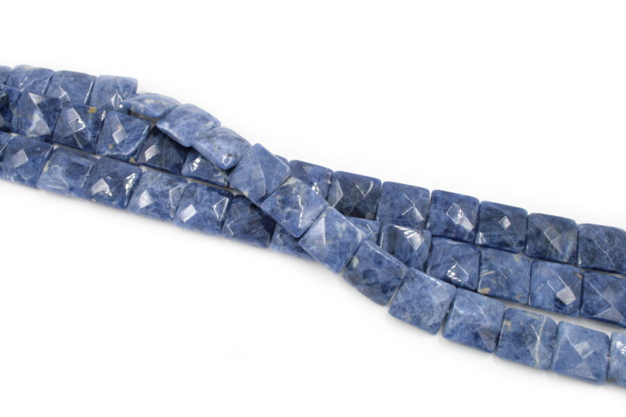 sodalite fili quadrati sfaccettati 25x7mm
