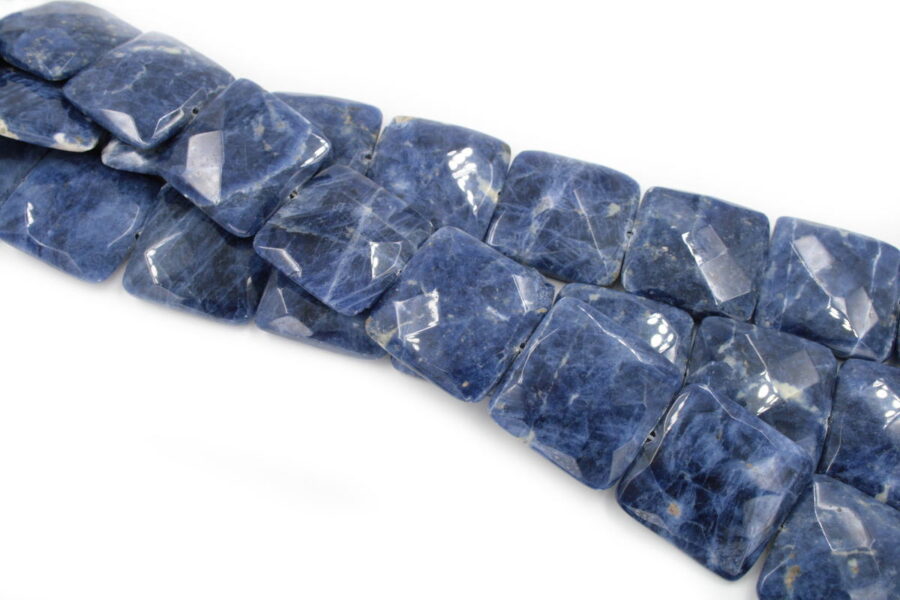 sodalite fili quadrati sfaccettati 35x9mm