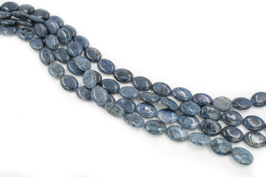 dumortierite fili flat oval 20x15mm