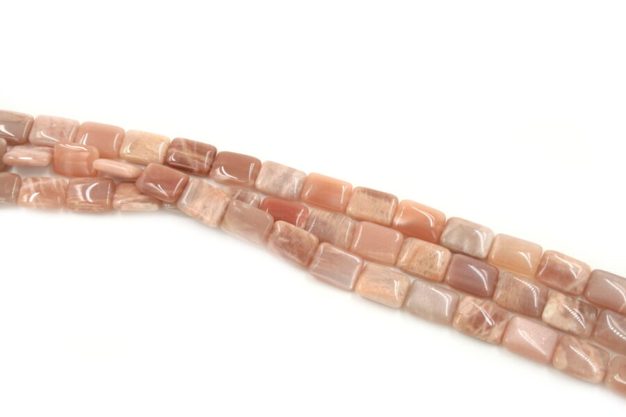 moonstone rosa fili rettangoli 16x12mm