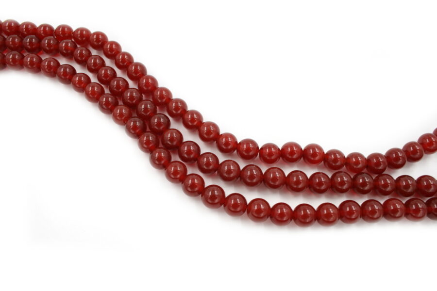 Agata Rossa fili tondi 2mm a 20mm
