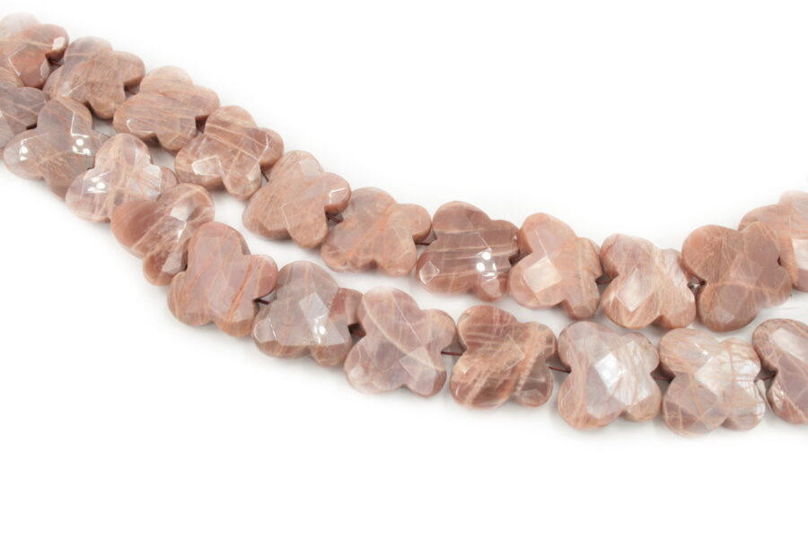 moonstone fili farfalle sfaccetatte 33mm
