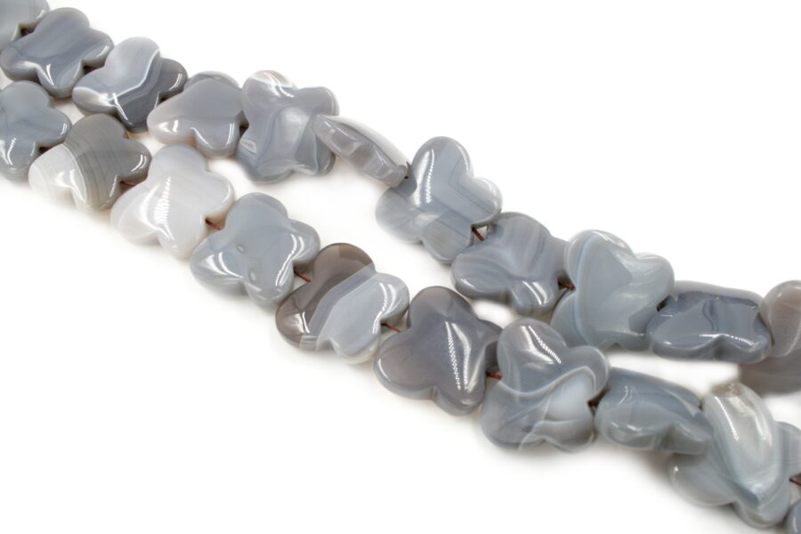 agata botswana fili farfalle 33mm