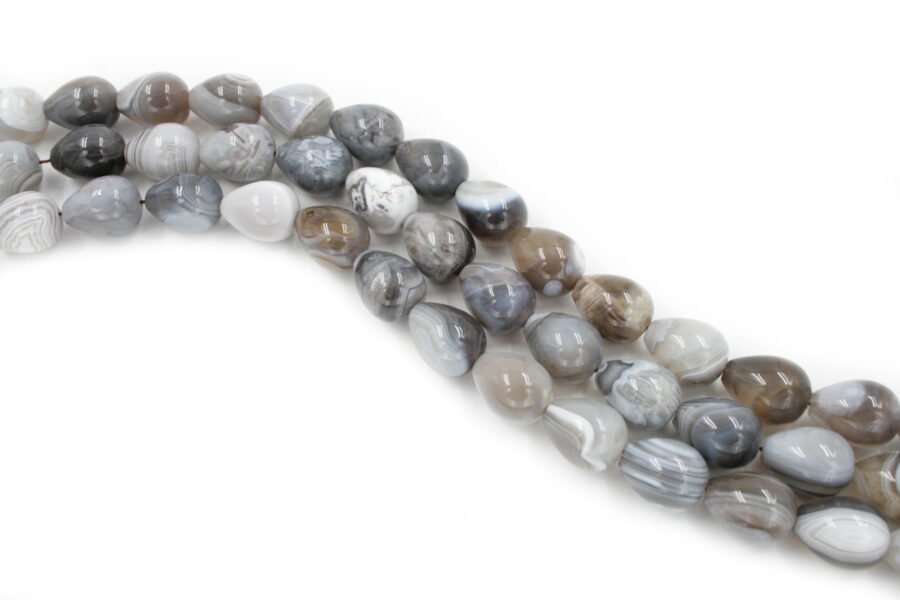 agata botswana grigia fili drop 20x15m