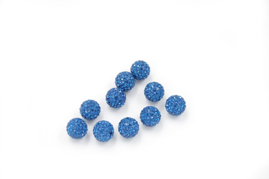 zirconi sfere ½ foro 10mm BLU CAPRI