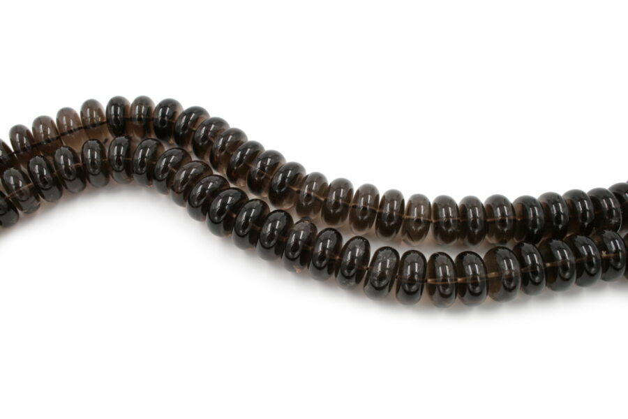 Quarzo fumè fili rondelle 20x10mm