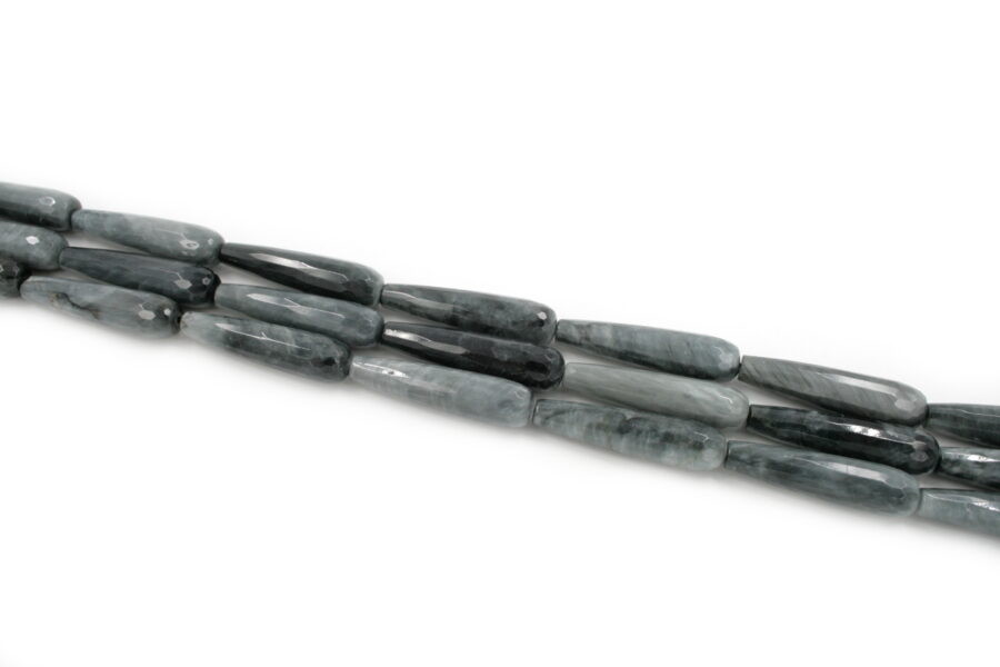 Occhio d'aquila fili drop sfaccettati 40x10mm