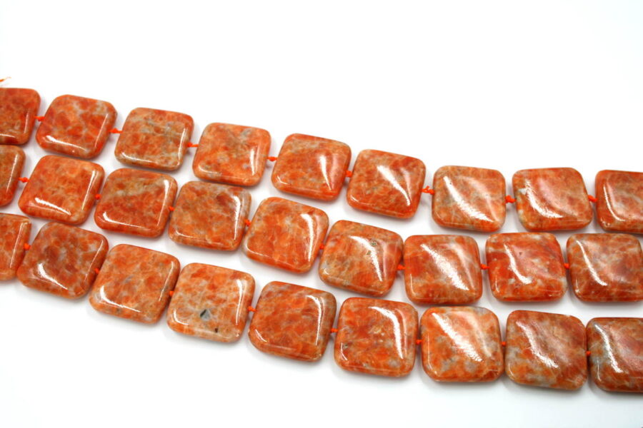 orange calcite fili quadrati 30mm