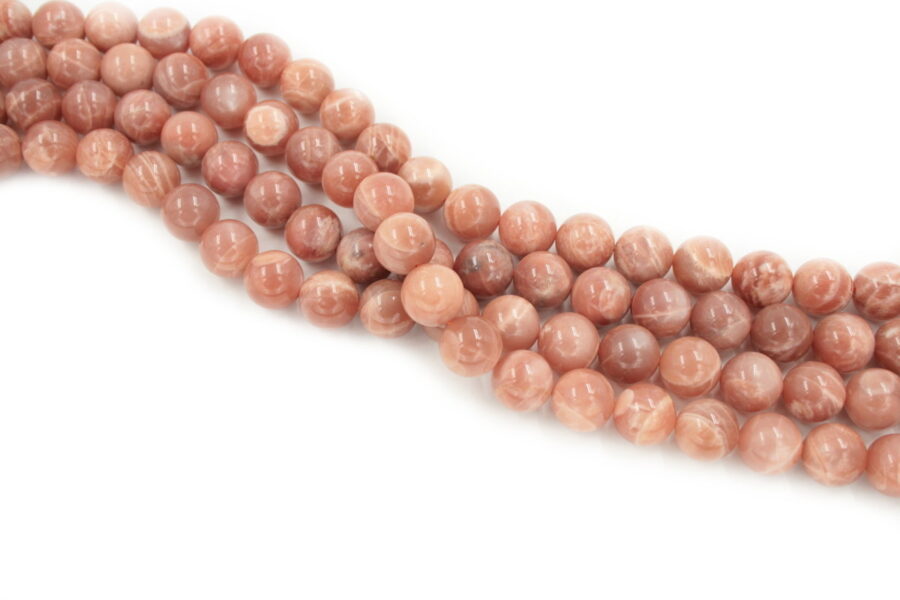 moonstone rosa fili round 14mm