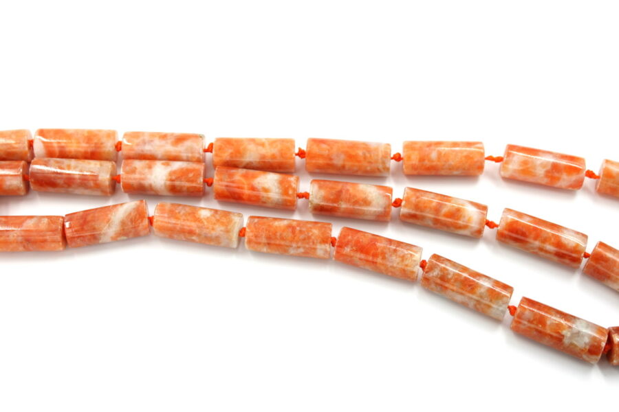 orange calcite fili cilindri 30x12mm