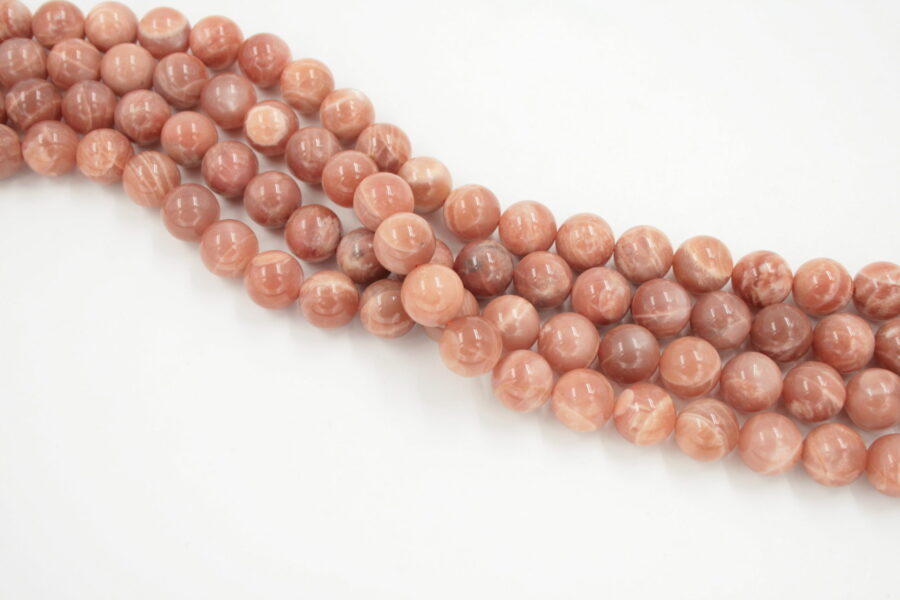moonstone rosa fili round 16mm - A