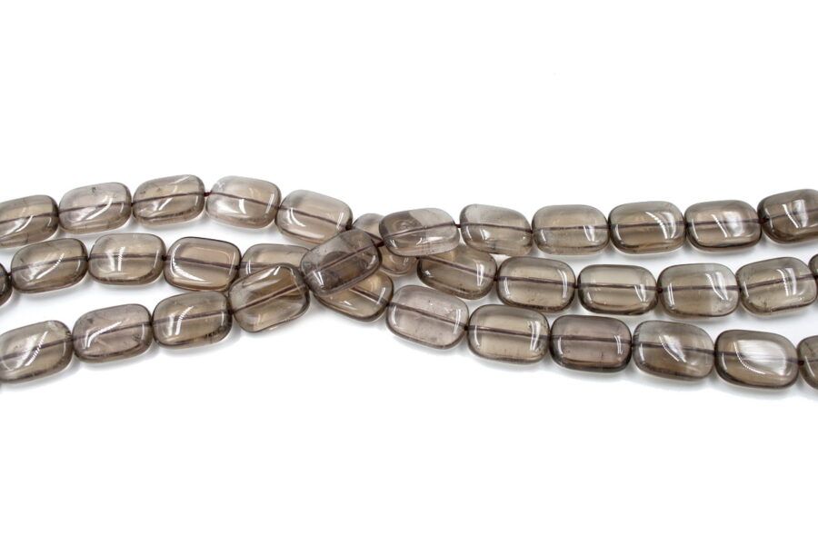 Quarzo fumè fili rettangoli 20x15mm