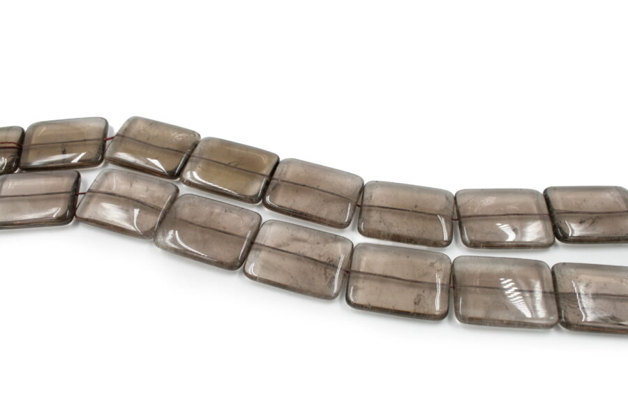 Quarzo fumè fili rettangoli 40x30mm