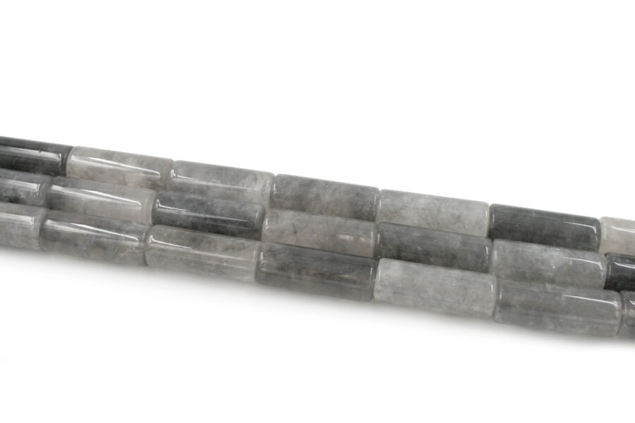 Cloudy quartz fili cilindri 40x16mm