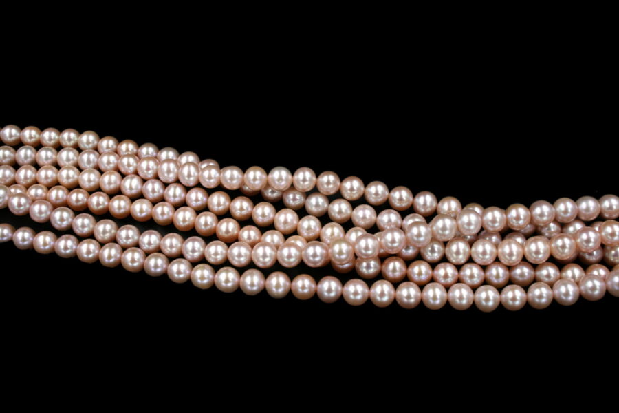 Perle d'acqua Dolce fili round 7½-8mm - Naturale - immagine 2
