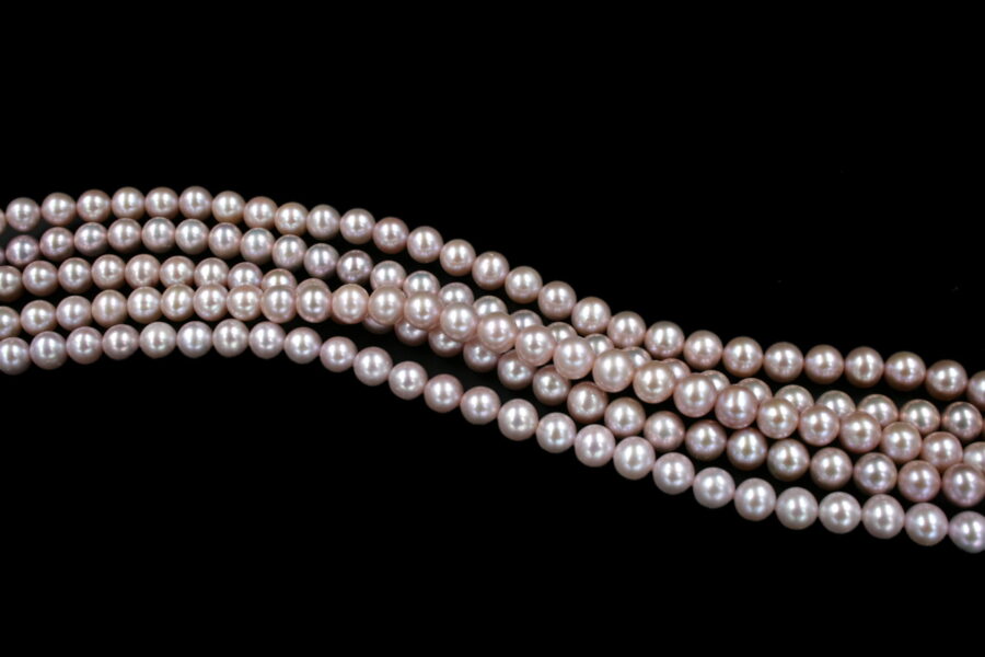 Perle d'acqua Dolce fili round 7½-8mm - Naturale - immagine 3