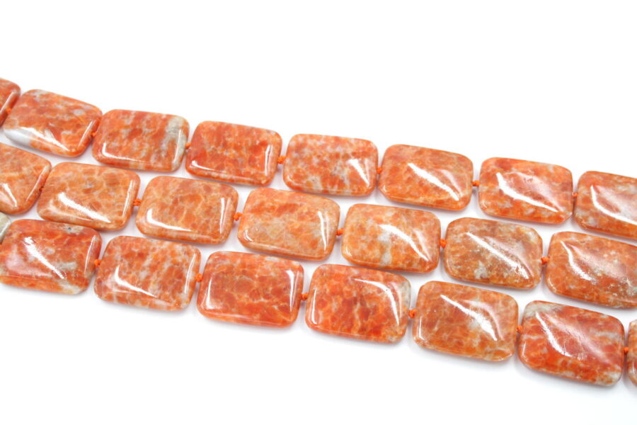 orange calcite fili rettangoli 40x30mm