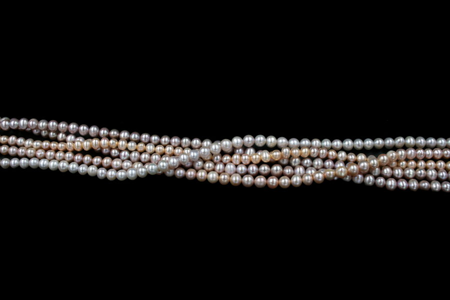 Perle d'acqua Dolce fili round 5½-6mm - Naturale