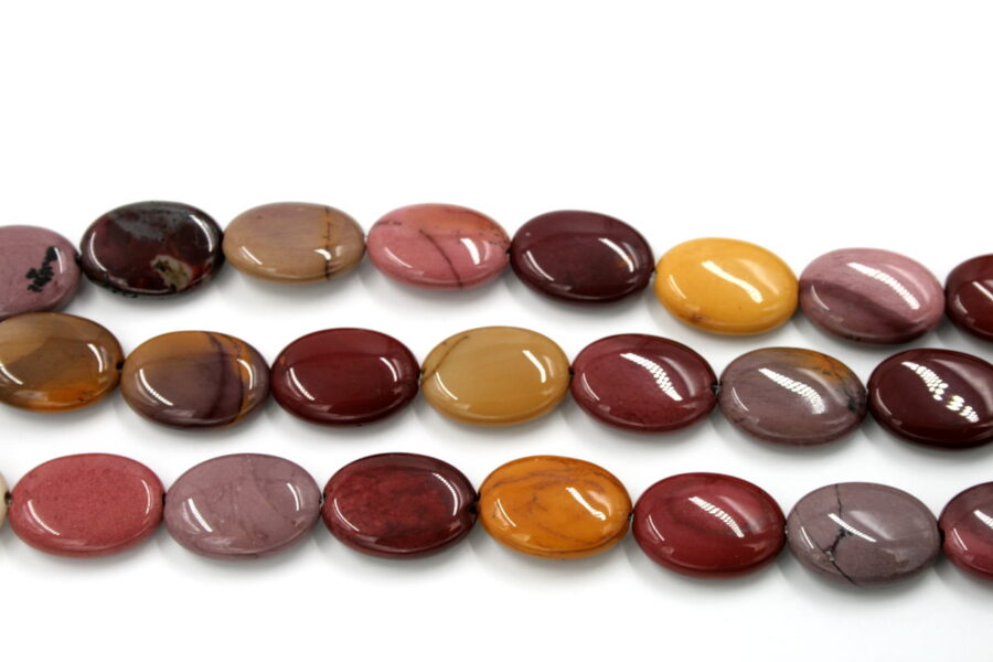 mookaite fili flat oval 18x13mm