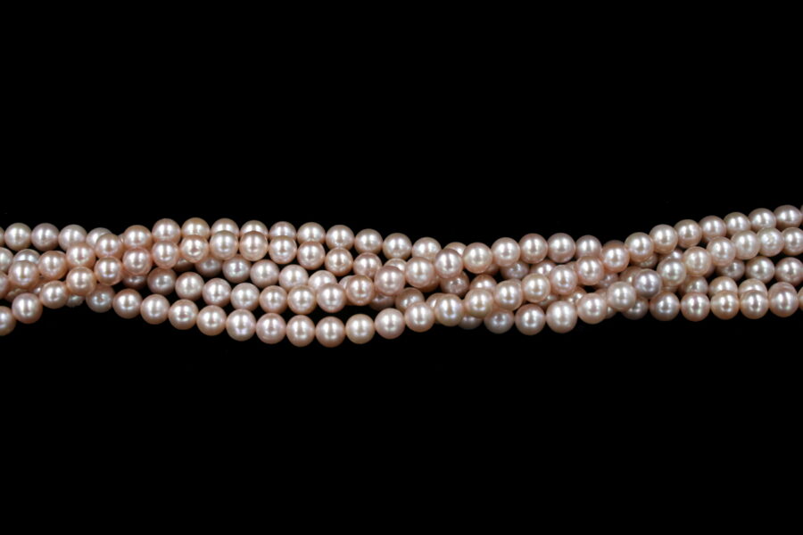 Perle d'acqua Dolce fili round 6-6½mm - Naturale - immagine 3