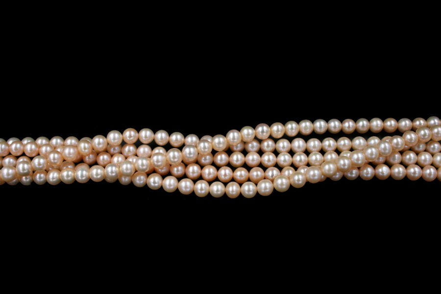 Perle d'acqua Dolce fili round 7½-8mm - Naturale - immagine 2