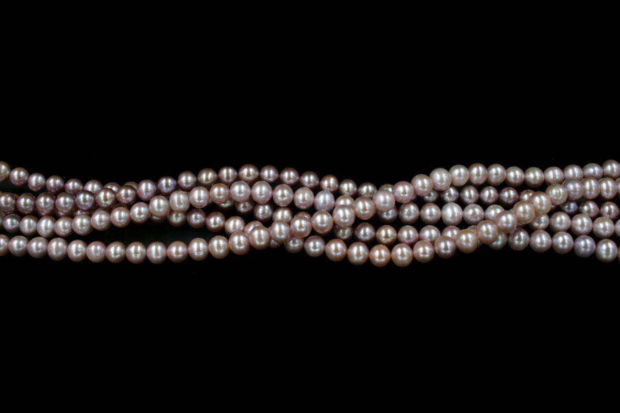 Perle d'acqua Dolce fili round 7½-8mm - Naturale - immagine 3