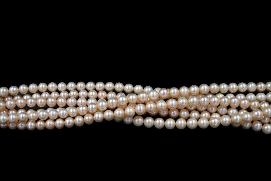 Perle d'acqua Dolce fili round 7½-8mm - Naturali - immagine 2