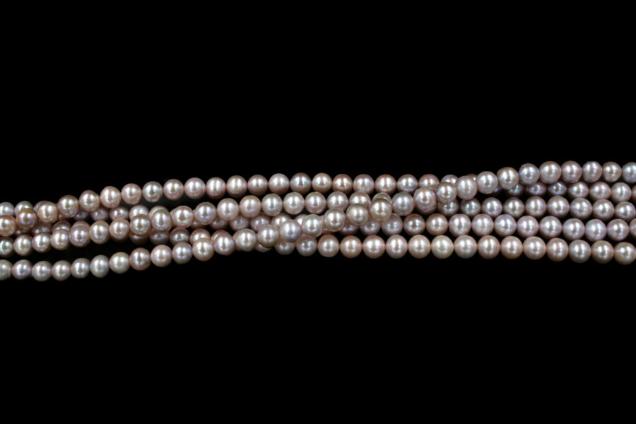 Perle d'acqua Dolce fili round 7½-8mm - Naturali - immagine 3