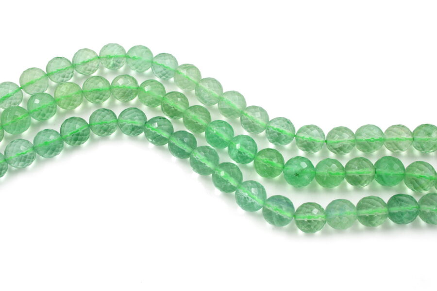 Fluorite fili round sfaccettati 12mm