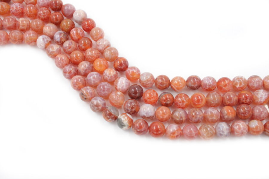 fire agate fili round 14mm